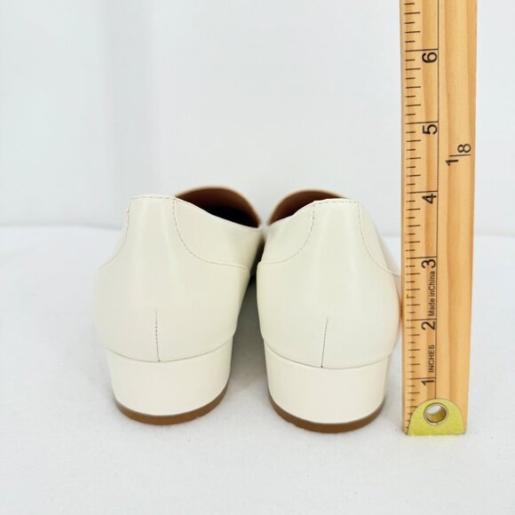 NWB Cole Haan Women's Vialetta Croc Pattern Ivory Leather Loafer Shoes Size 9.5B - Picture 10 of 12